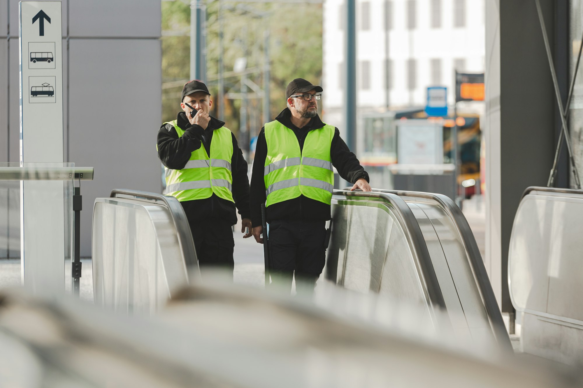 Patrolling the city center